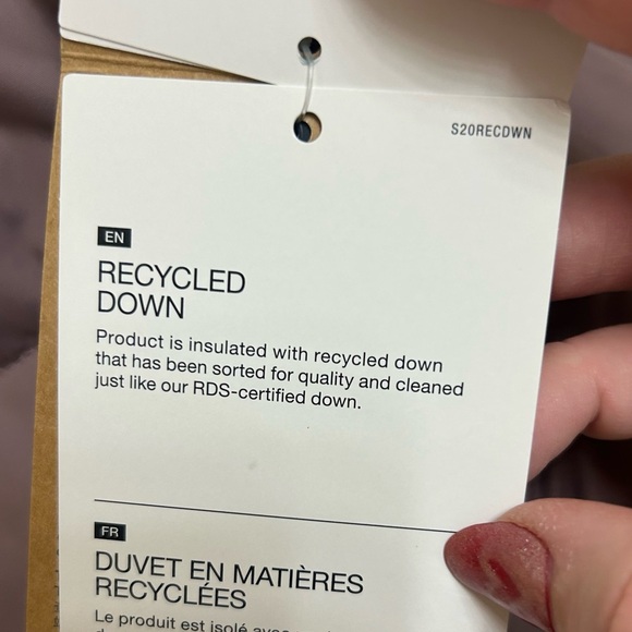 The North Face Hydrenalite 600 Fill Down Vest in Fawn Grey/Mauve Purple - Picture 14 of 15